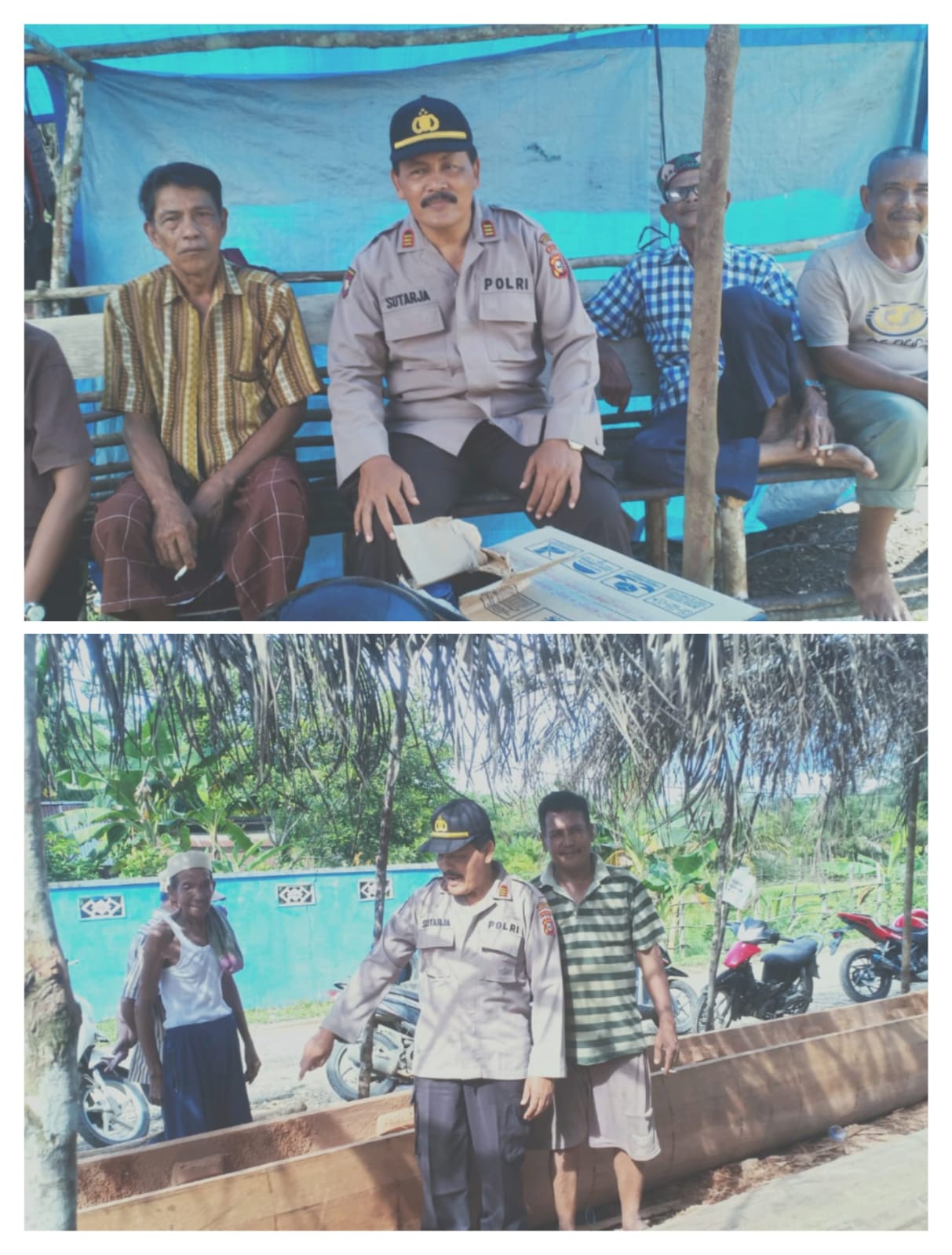 Cooling System Kapolsek Kuantan Hilir ke Tempat Pembuatan Jalur Masyarakat Desa Koto Rajo Kecamatan 